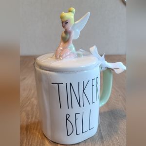 Rae Dunn Tinkerbell mug with Tinker Bell Topper